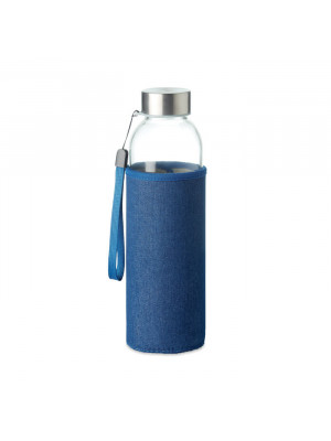 Glass Bottle With Denim Look