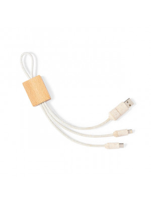 Hemp and Wood Charging Cable