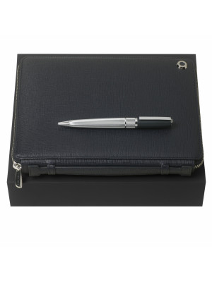 Set Hugo Boss Blue (ballpoint Pen Pad & Conference Folder A5)