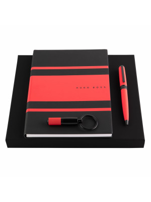 Set Gear Matrix Red (ballpoint Pen, Note Pad A5 & Key Ring)