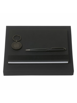 Set Hugo Boss (ballpoint Pen, Note Pad A5 & Key Ring)