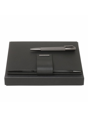 Set Hugo Boss (ballpoint Pen & Folder A5 With Usb)