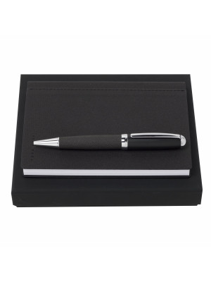 Set Advance Fabric Dark Grey (ballpoint Pen & Note Pad A6)