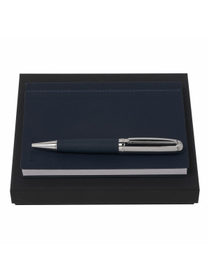 Set Advance Fabric Blue (ballpoint Pen & Note Pad A6)