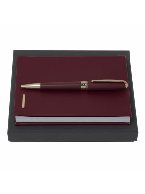 Set Essential Lady Burgundy (ballpoint Pen & Note Pad A6)