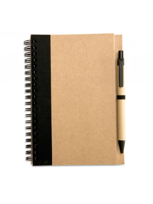 Customised Recycled Notebook + Pen
