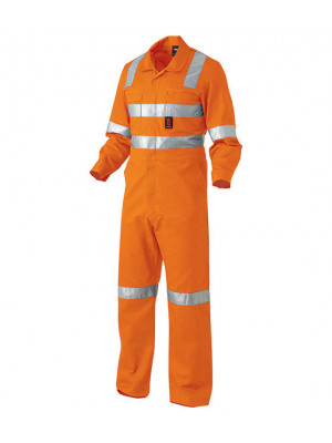Mens Reflective Drill Overall X Pattern