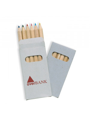 6 Coloured Pencils In Carton