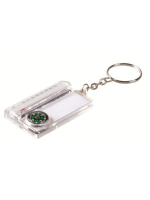 Thermometer Compass Keyring