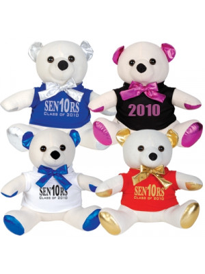 Beautiful Happy Retirement Bears with pen to sign or autograph Plush Animals 