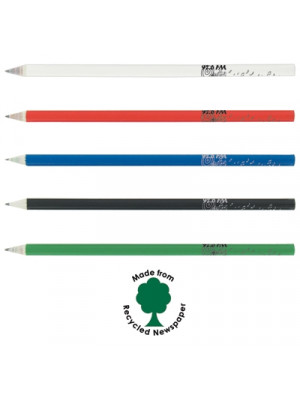 Sharpened Full Length Recycled Newspaper Pencils