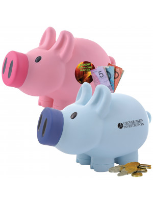 Priscilla Pig (Pink) and Patrick Pig (Blue) Coin Bank