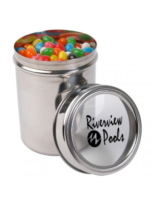 Assorted Colour Jelly Beans In 12Cm Canister