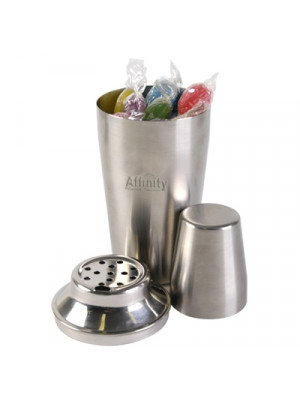 Assorted Colour Fiesta Fruits In Stainless Steel Cocktail Shaker