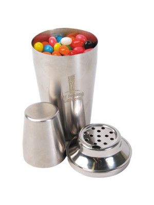 Assorted Colour Jelly Beans In Stainless Steel Cocktail Shaker