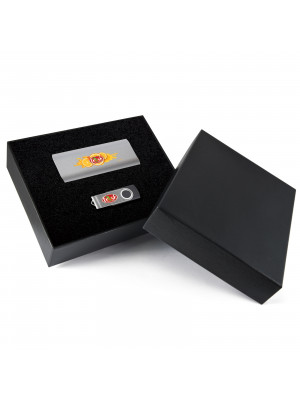 Superior Gift Set - Alumina Power Bank, Swivel Flash Drive