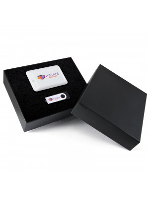 Superior Gift Set - Photon Power Bank, Swivel Flash Drive