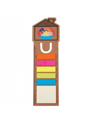 House Bookmark / Ruler with Noteflags