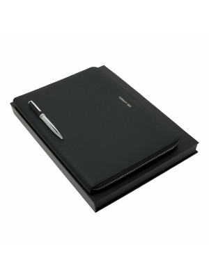 Set Hamilton Black (ballpoint Pen & Conference Folder A4)