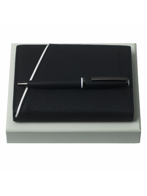 Set Spring Black (ballpoint Pen & Note Pad A6)