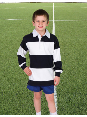 Kids Jacquard Stripe Rugby