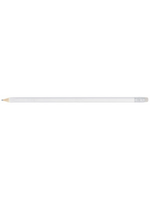 White Pencil Sharpened With Eraser