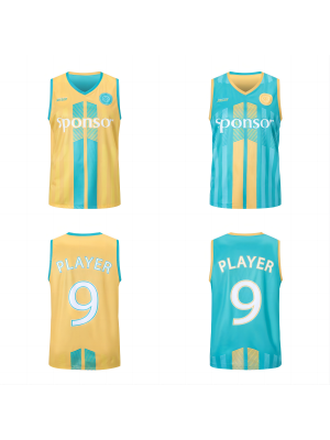 Unisex Adults 100% Polyester Sublimated Reversible Basketball Singlet