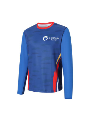 Men's Polyester Spandex Sublimated Sun Protection Long-sleeved T-shirt 