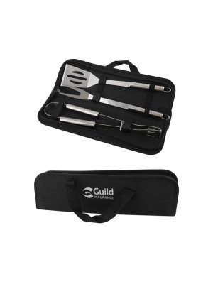 3 Pieces Barbecue Tools With Pouch