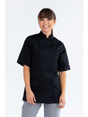 PROCHEF Womens Traditional Chef Jacket Short Sleeve