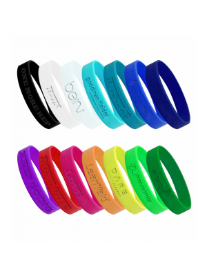 Debossed Silicone Wrist-Band
