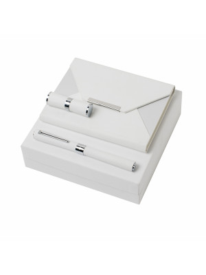 Set Dune White (rollerball Pen, Note Pad A6 & Usb Stick)