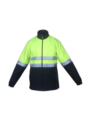 Unisex Adults Hi-Vis Soft Shell Jacket With Reflective Tape
