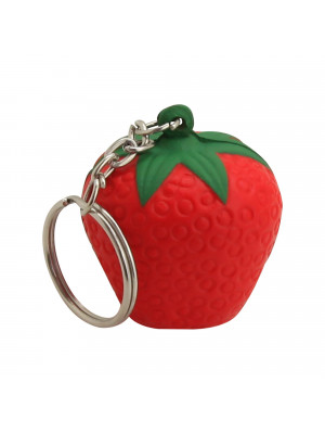 Stress Strawberry Key Ring