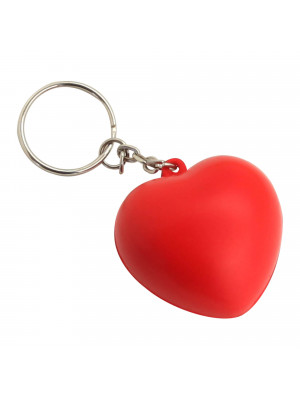 Stress Heart Key Ring