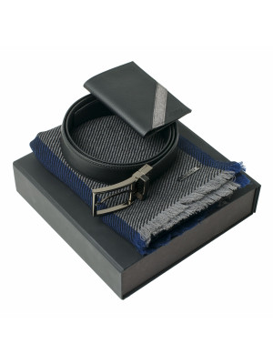 Set Alesso Black (card Holder, Belt & Scarve)
