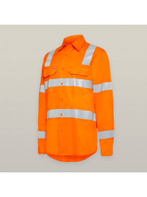 Womens Foundations Biomotion Hi-Vis Long Sleeve Shirt with Tape
