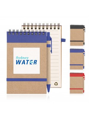 Eco Notepad Recycled Paper Spiral Bound with Z244