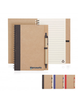 Eco Notebook Recycled Paper Spiral Bound with Z244