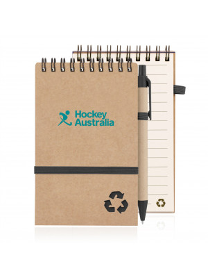 Eco Notepad Recycled Paper Spiral Bound with Z244 - Natural 
