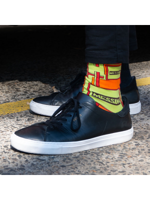 Custom branded platinum Crew Socks