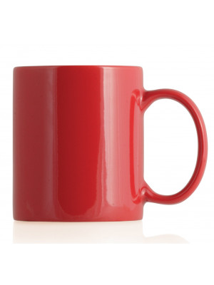Ceramic Mug - Red/White