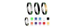 Glide Lock Clasp Colour Silica Bracelet