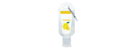 Lemon Scented 60mL Hand Sanitiser with Carabiner