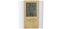 Bamboo penholder with clock Hassan