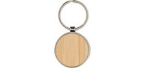 Bamboo and metal key chain Tillie