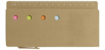 Cardboard memo holder with ruler Riva