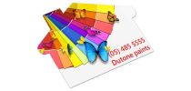 AD Labels 70 x 50mm - House Shaped