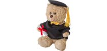 Plush graduation bear Magnus