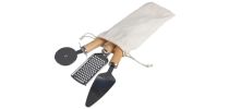 Metal and wooden kitchen tool set Sylvan